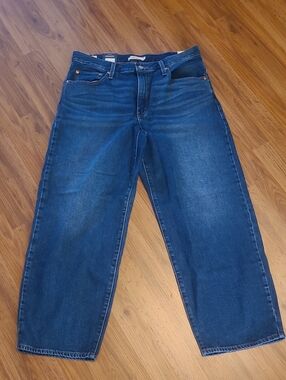 Levi's High-Rise Wide Leg Jeans in Deep Blue
